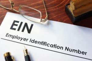 written form for EIN application