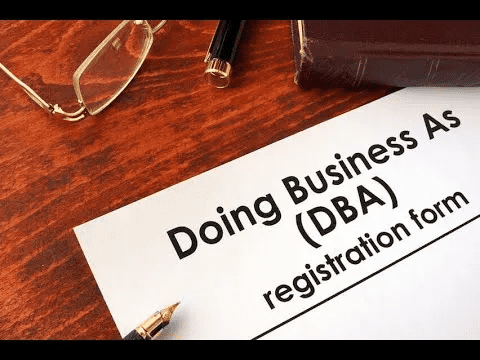 image of DBA registration form