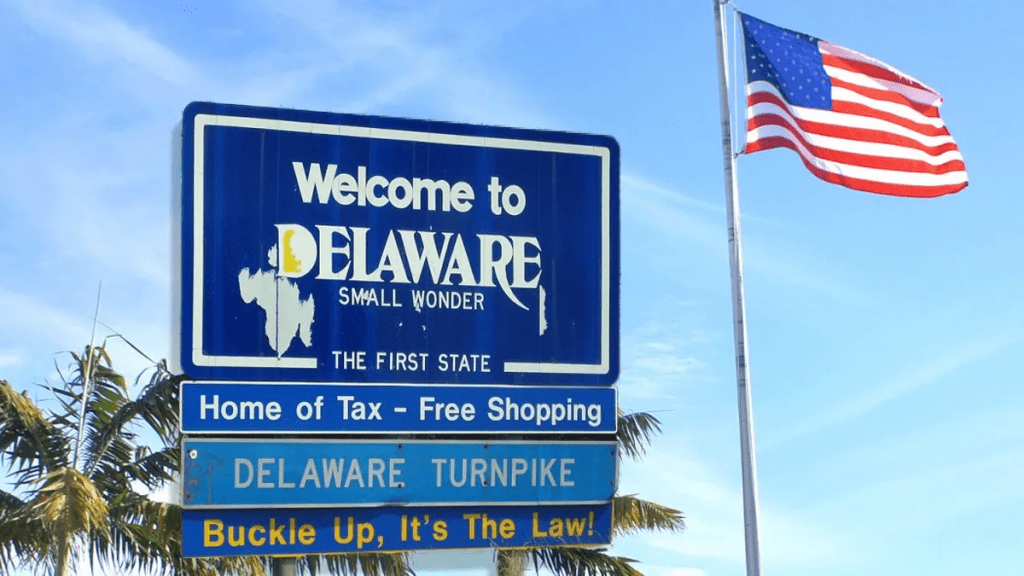 Image of the Delaware state sign