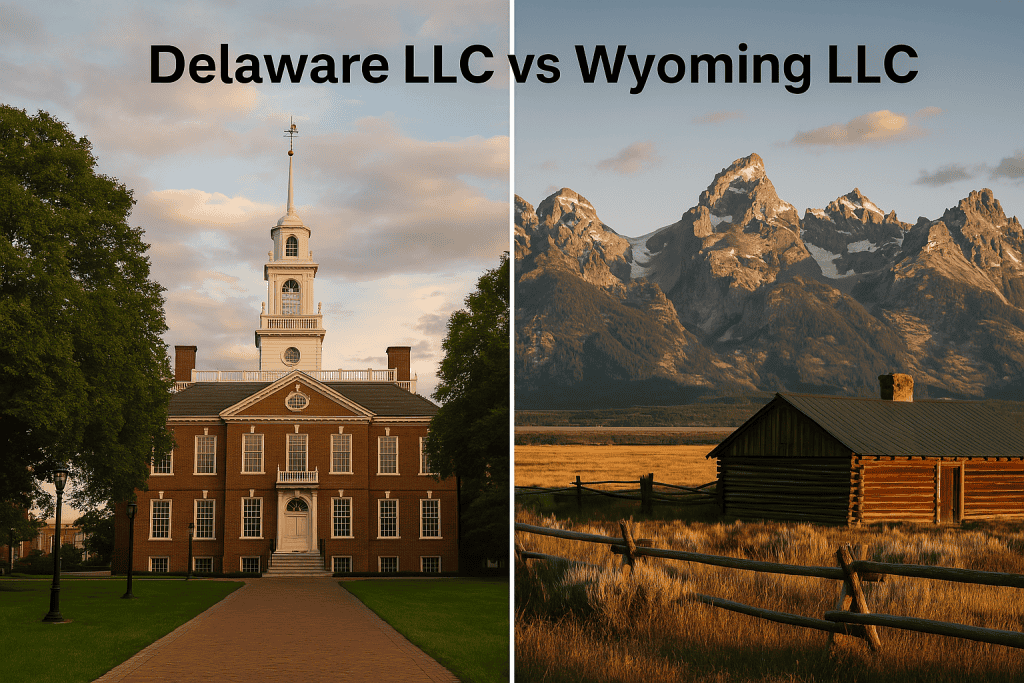 Delaware LLC vs Wyoming LLC comparison chart