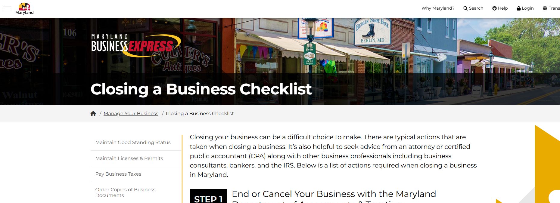 Business closing checklist for Maryland LLC dissolution, including steps for legal and financial procedures to dissolve an LLC in Maryland.