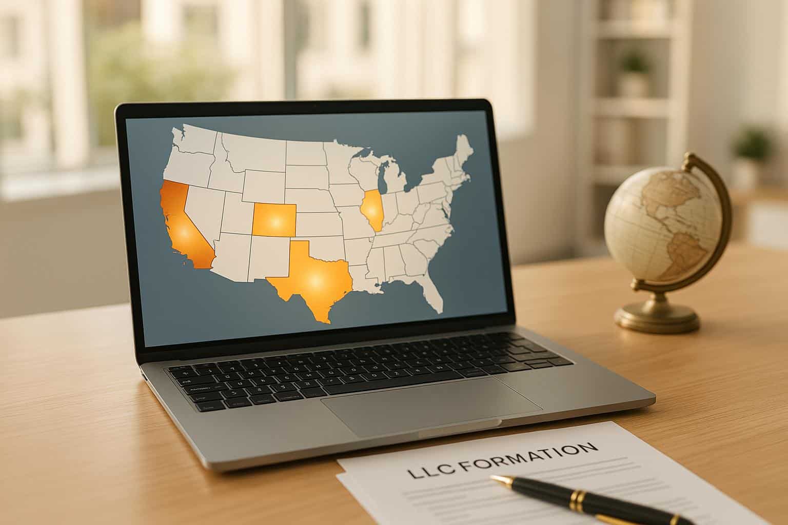 Top 5 states where international founders set up LLCs