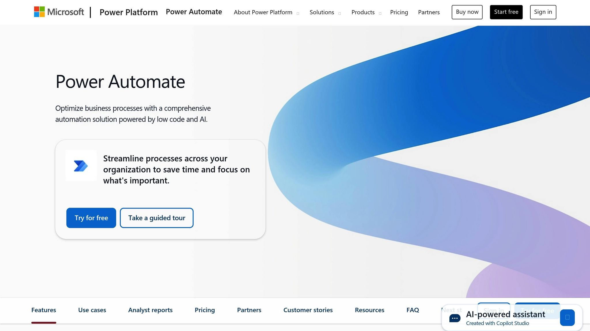 Microsoft Power Automate is a cloud-based platform designed to simplify repetitive tasks and workflows.