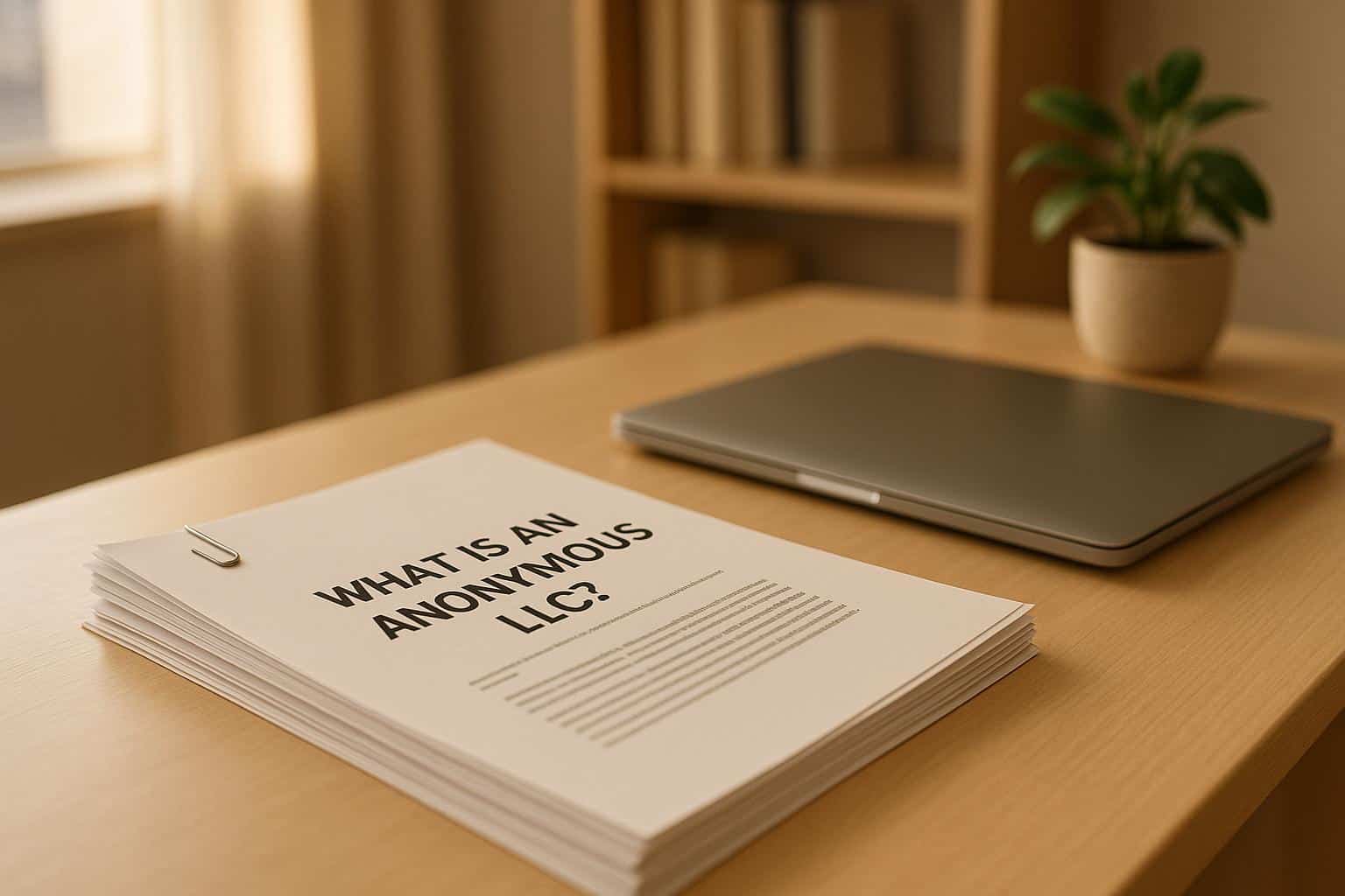 What is an Anonymous LLC?