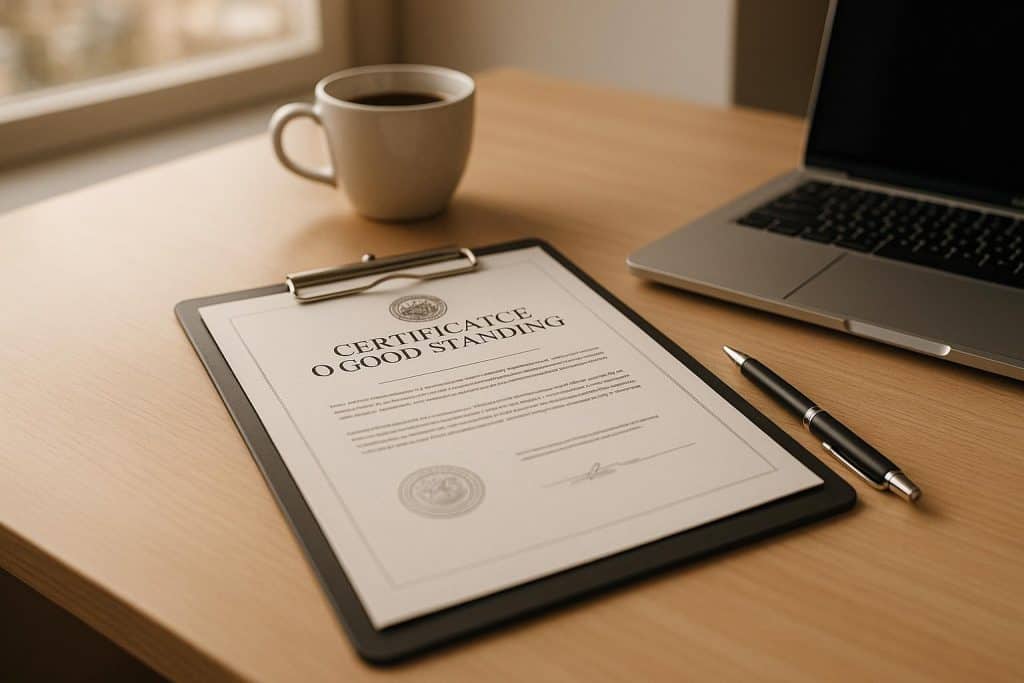 What is a Certificate of Good Standing?