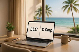 LLC vs C Corp: Pros and Cons for Digital Nomads