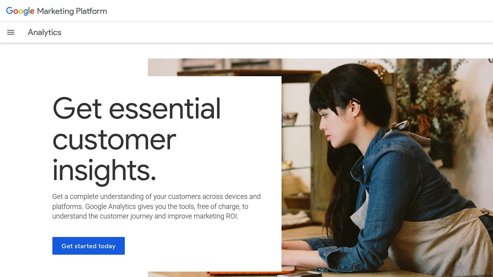 Businesswoman analyzing customer insights on a digital dashboard for online business success.