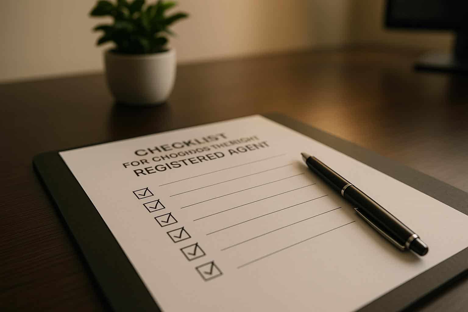 Checklist for Choosing the Right Registered Agent