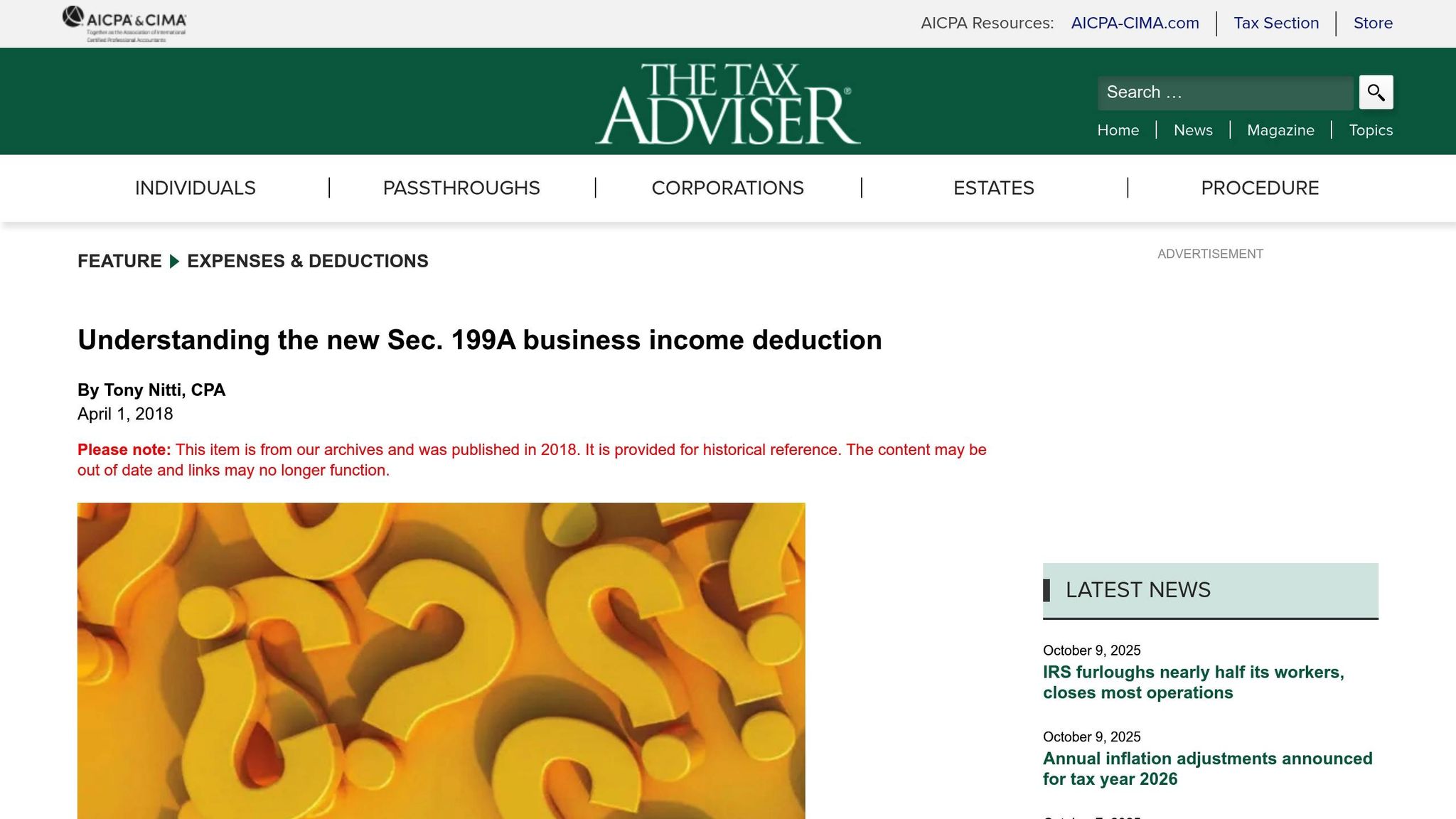 The Tax advisor
