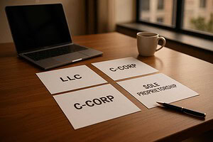 Business Entity Comparison: LLC vs S-Corp vs C-Corp vs Sole Proprietorship