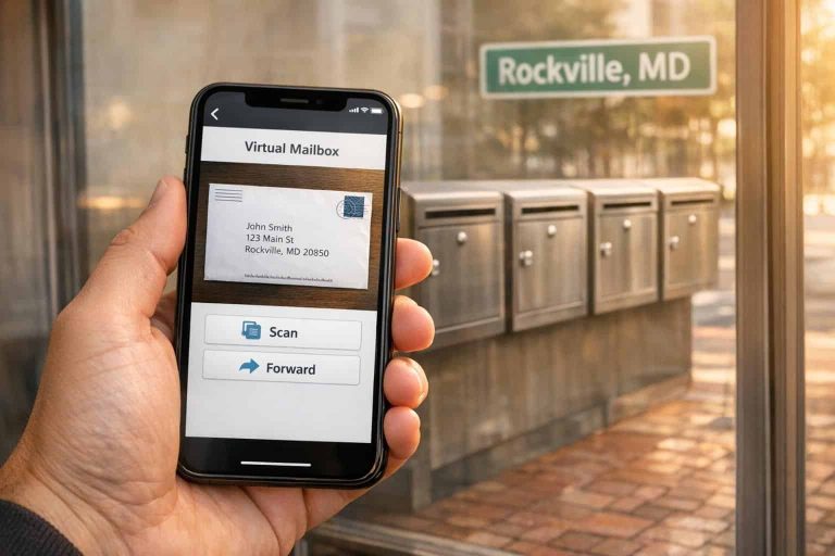 Virtual Mailbox in Rockville, Maryland: Mail Scanning, Forwarding and a Real Street Address