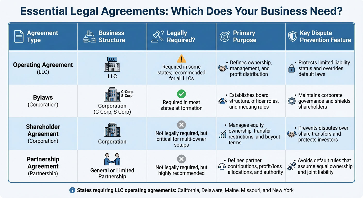 Business Anywhere logo with legal documents and agreements for startups and founders.