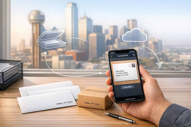 Virtual Mailbox in Dallas, Texas: Mail Scanning, Forwarding and a Real Street Address