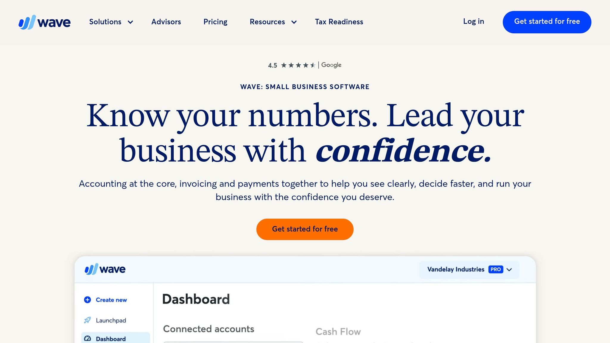 Business Anywhere logo on a website homepage showcasing startup tools for business growth and scalability.