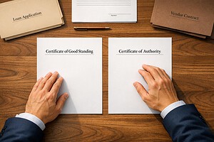 Certificate of Good Standing vs Certificate of Authority
