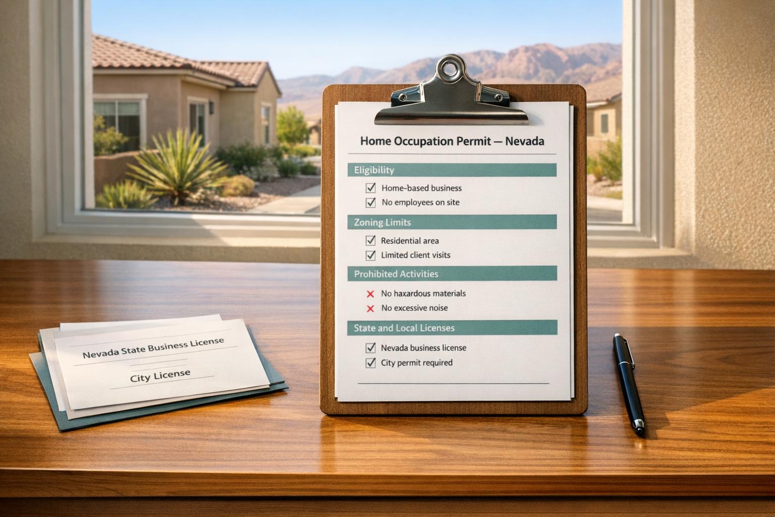 Nevada Home Occupation Permit Explained