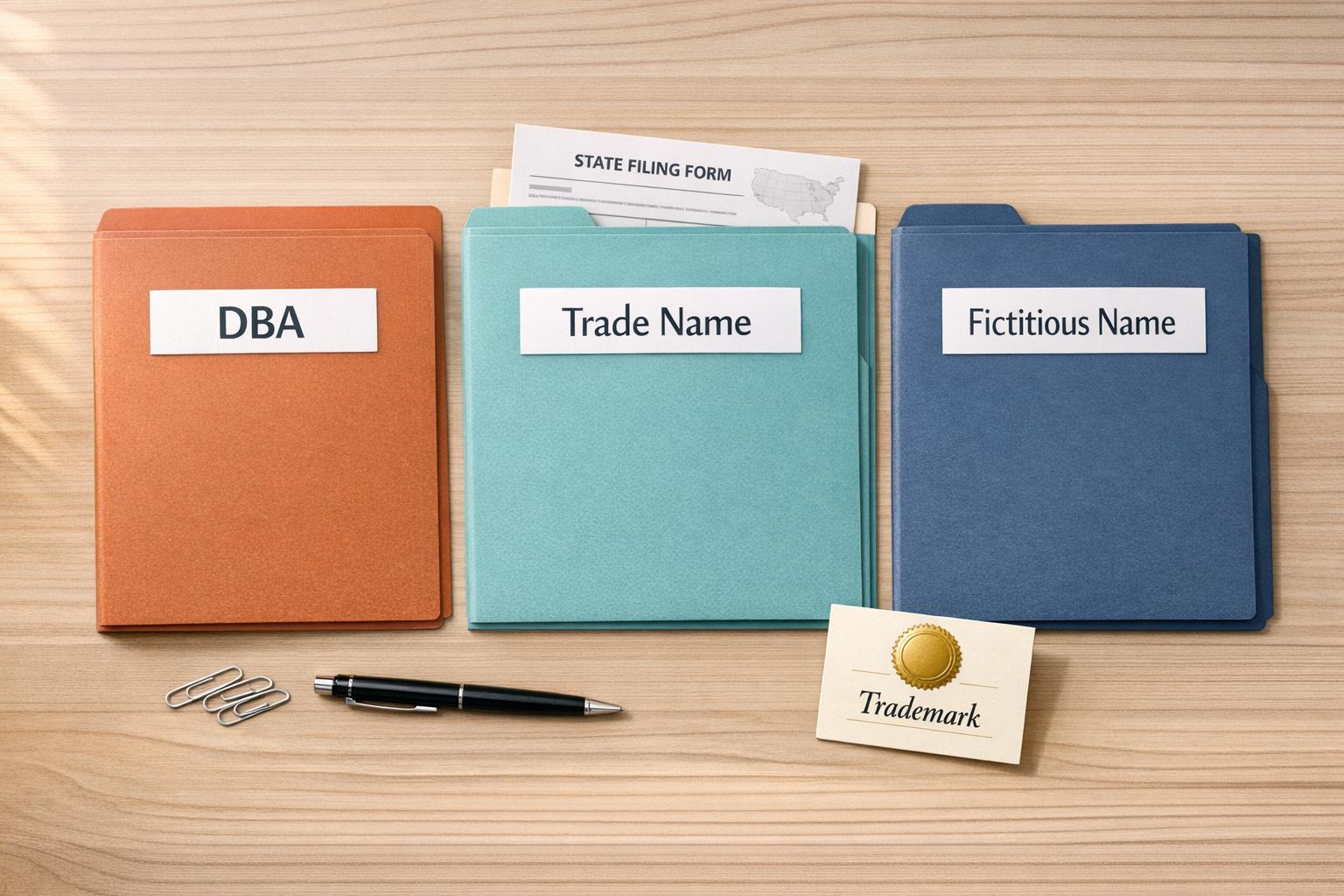DBA vs Trade Name vs Fictitious Name