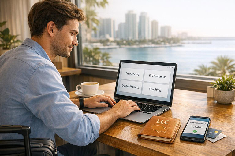 Online Business Ideas for Digital Nomads With U.S. LLC Potential