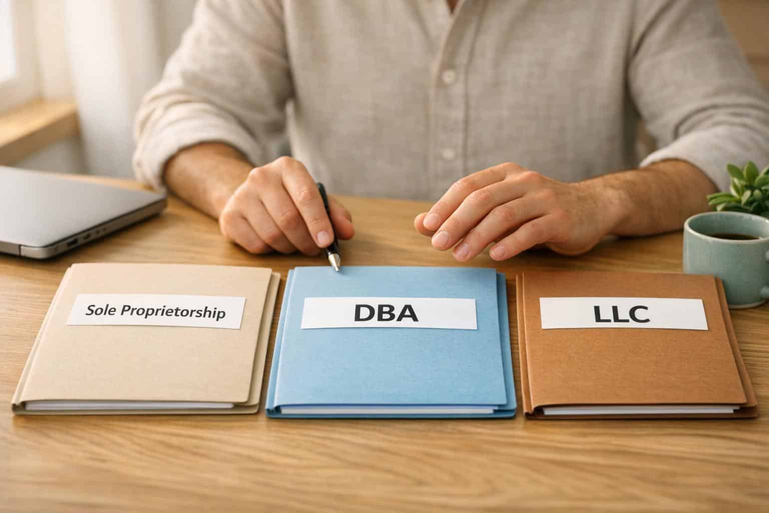 DBA vs LLC vs Sole Proprietorship: What Each One Actually Does