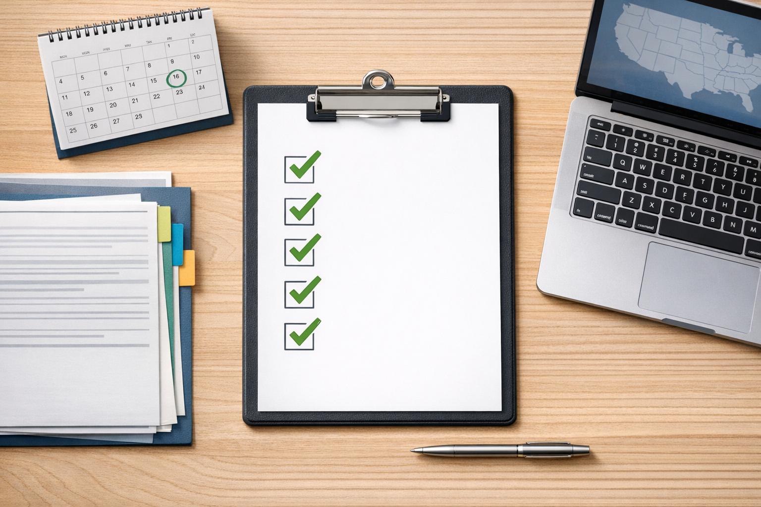 Checklist for State Payroll Tax Registration