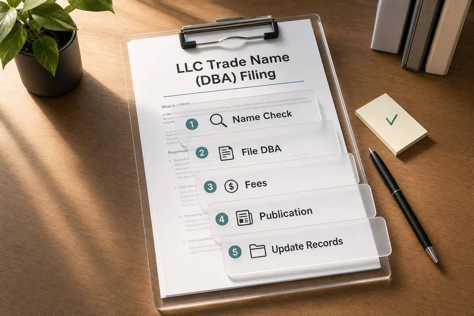 How to File a DBA for an LLC (Adding a Trade Name)
