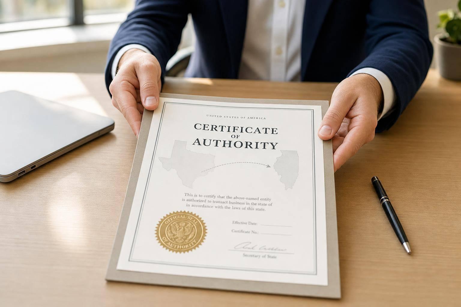 What Is a Certificate of Authority and When You Need It