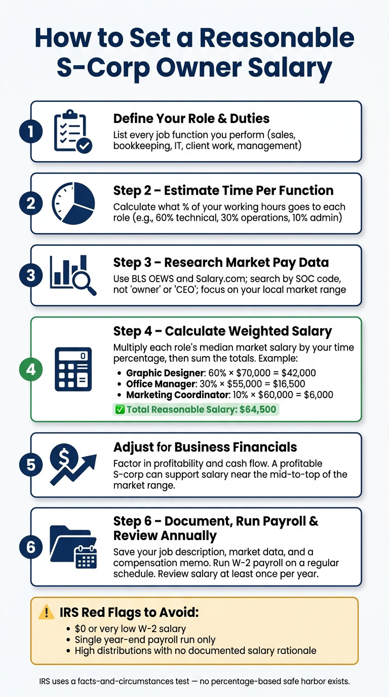 How to Set a Reasonable S-Corp Owner Salary: Step-by-Step