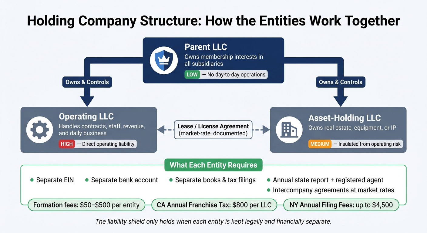 Holding Company Structure: Parent vs. Operating vs. Asset-Holding Entity