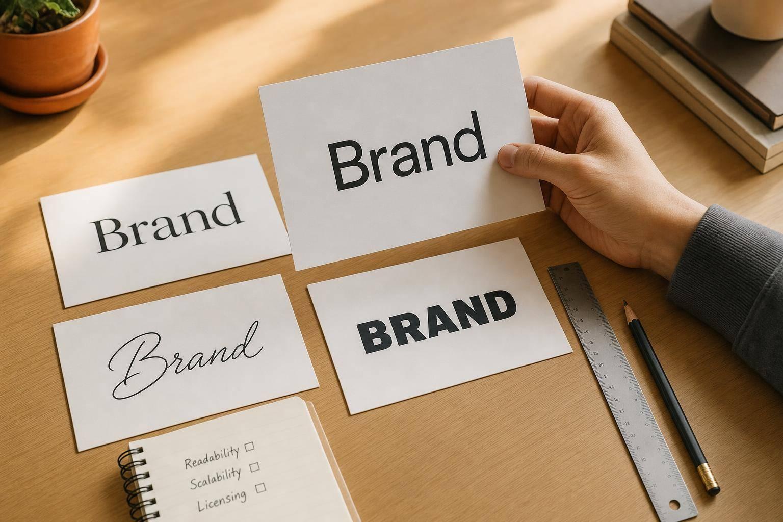 Best Fonts for Logos: Choosing Type That Fits Your Brand