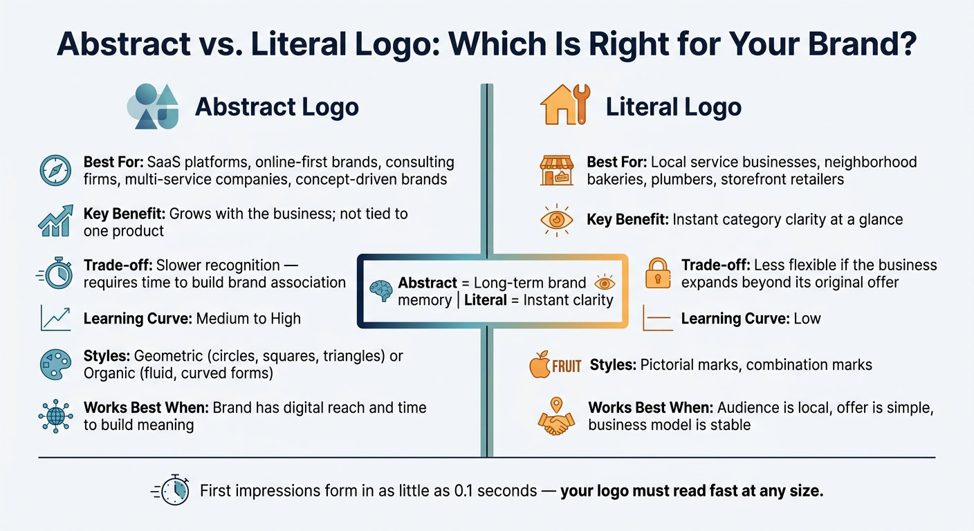 Abstract vs. Literal Logo: Which Is Right for Your Brand?