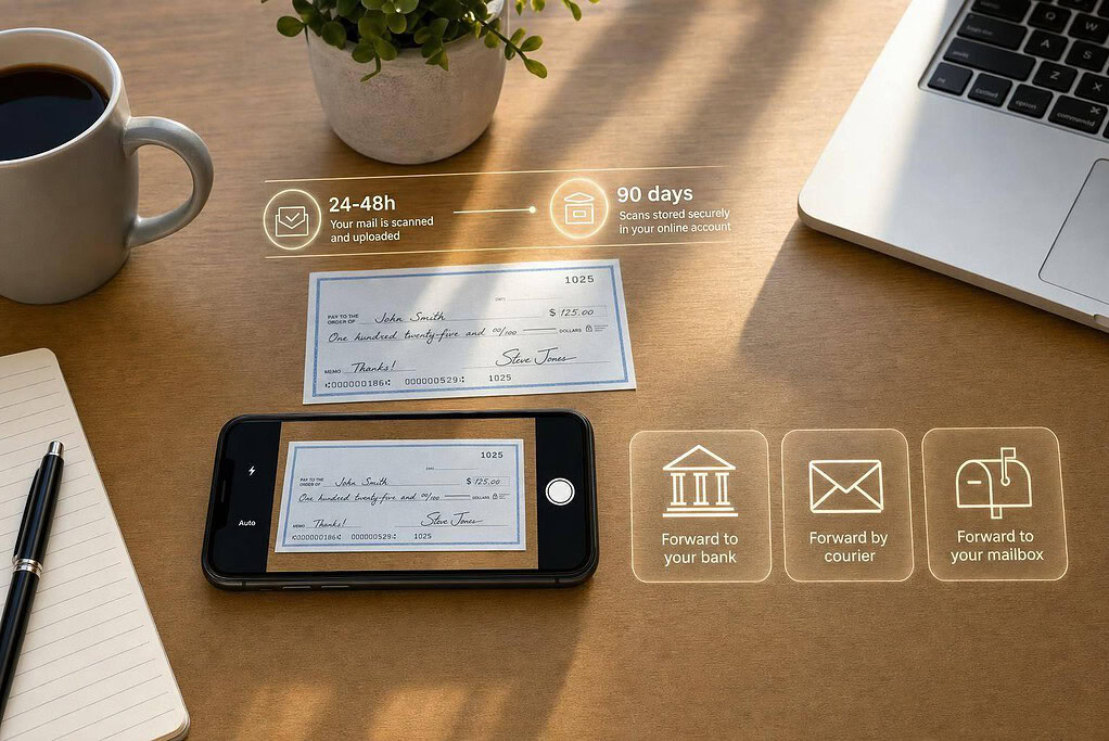 How to Deposit Checks Remotely Using a Virtual Mailbox