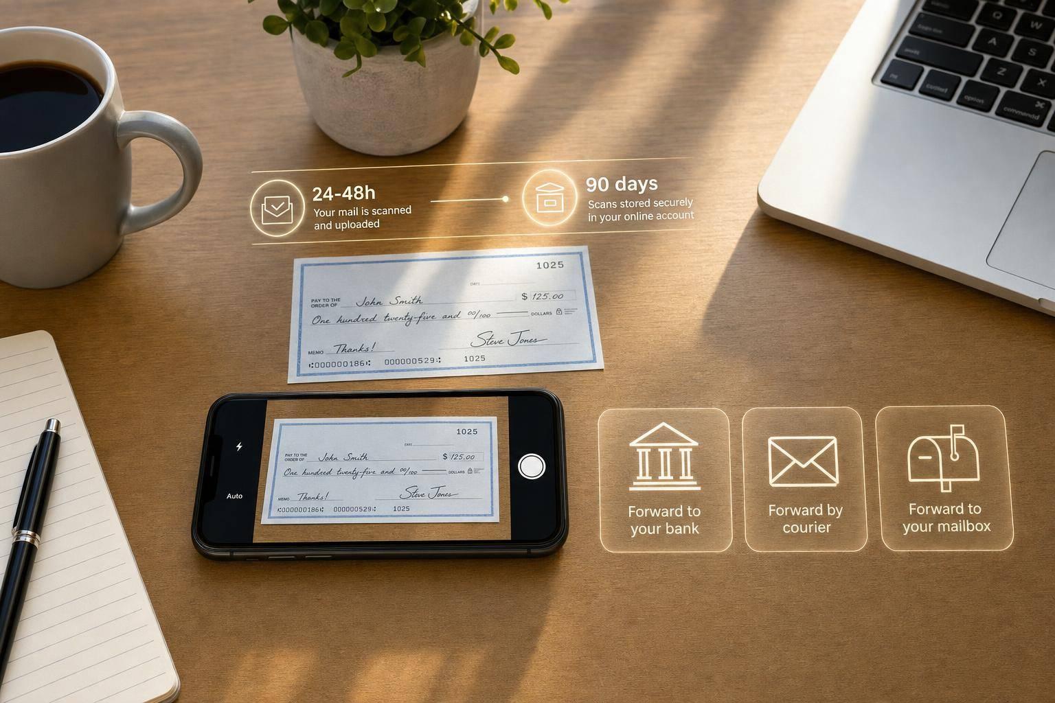 How to Deposit Checks Remotely Using a Virtual Mailbox