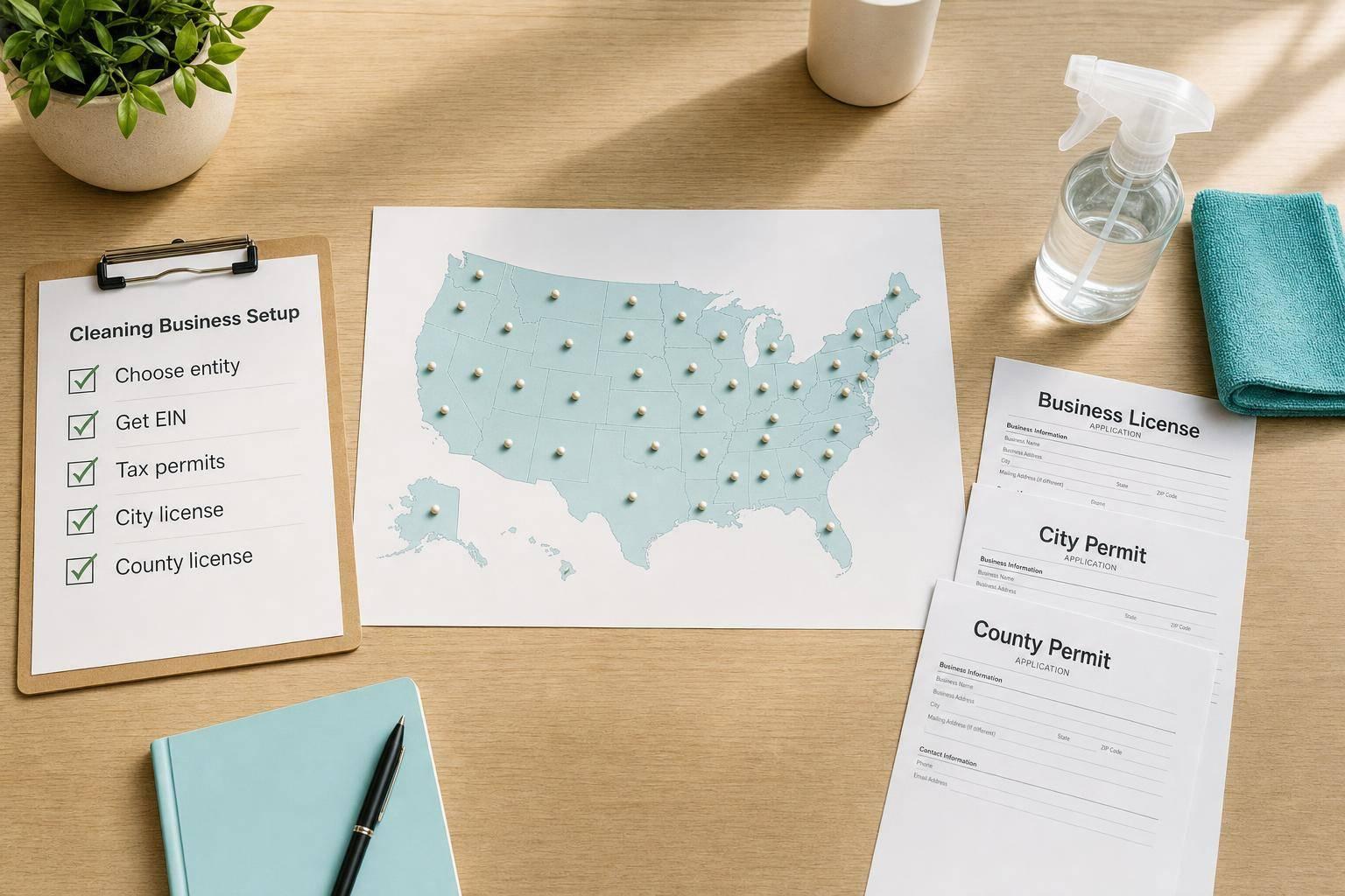 How to Get a Cleaning Business License in Every State