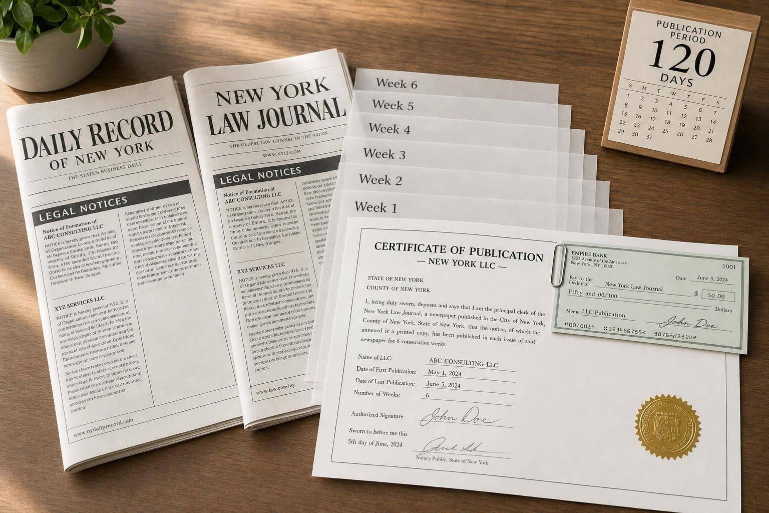 New York LLC Publication Requirement: Costs and Steps