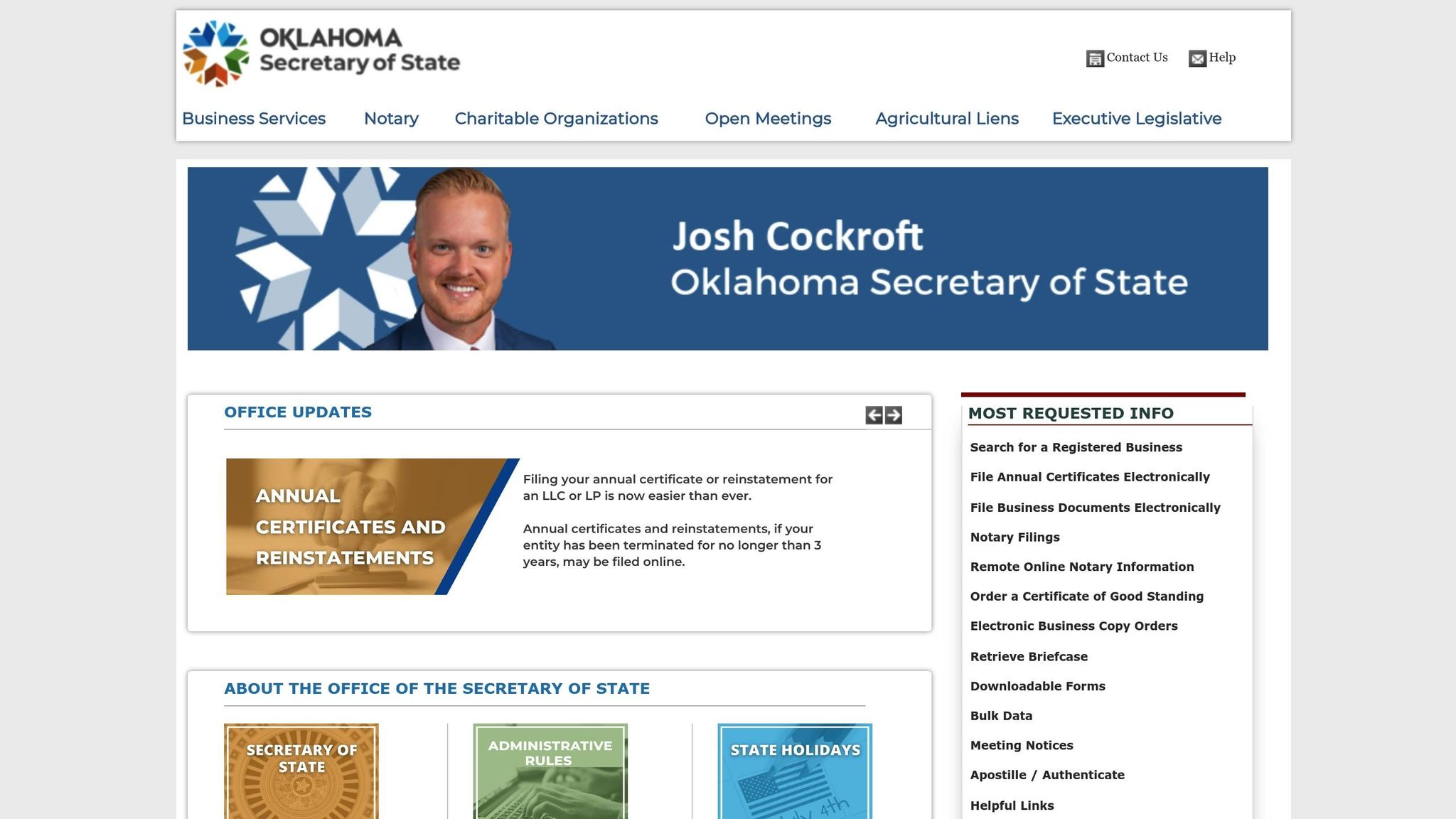 Oklahoma Secretary of State