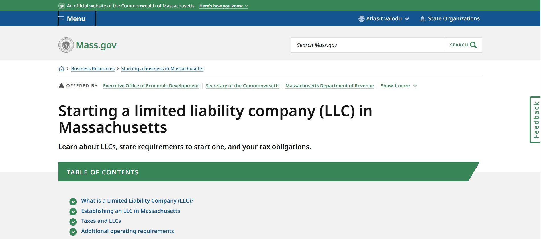 How to Start an LLC in Massachusetts - Massachusetts Secretary of State