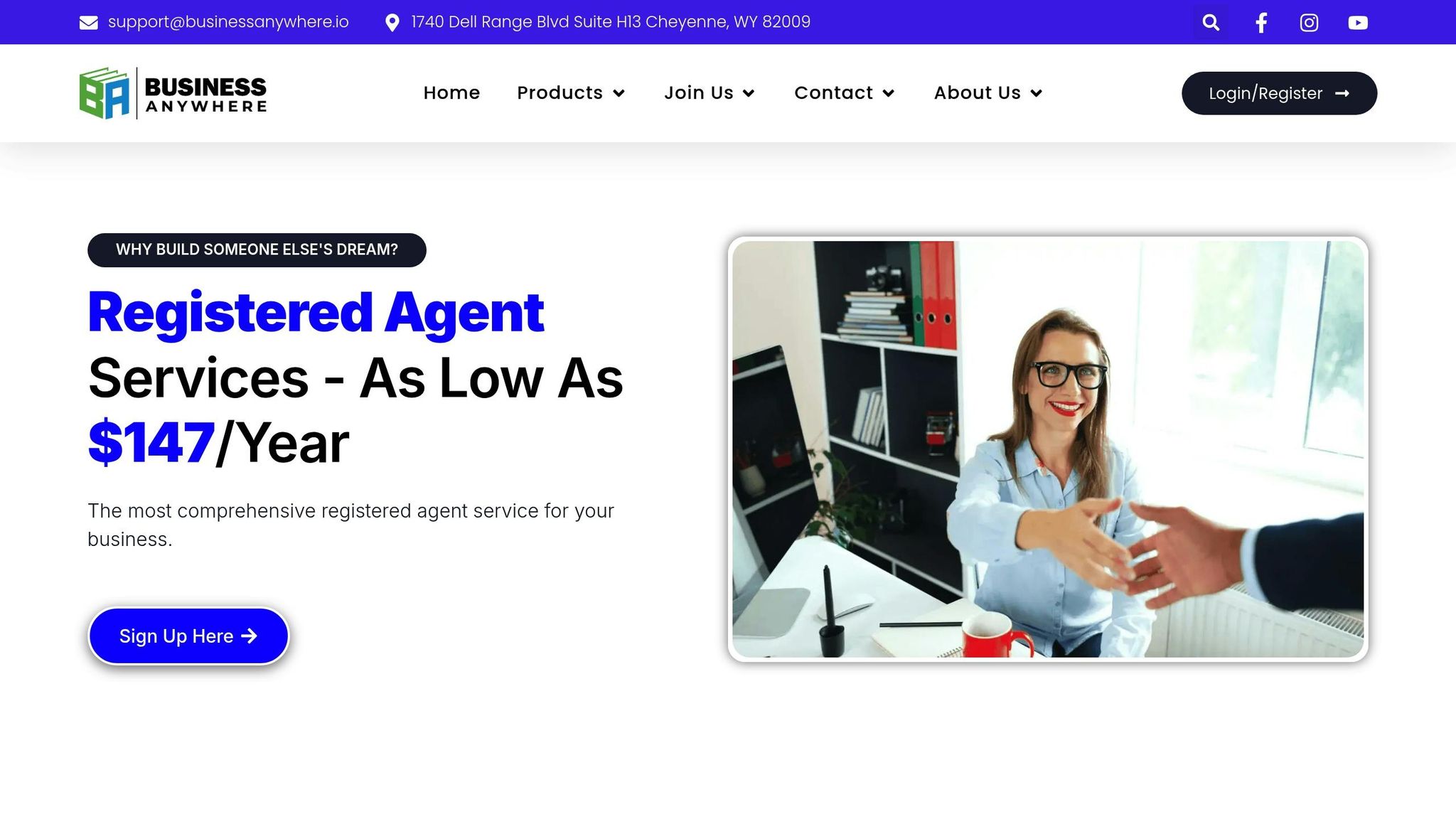 businessanywhere registered agent