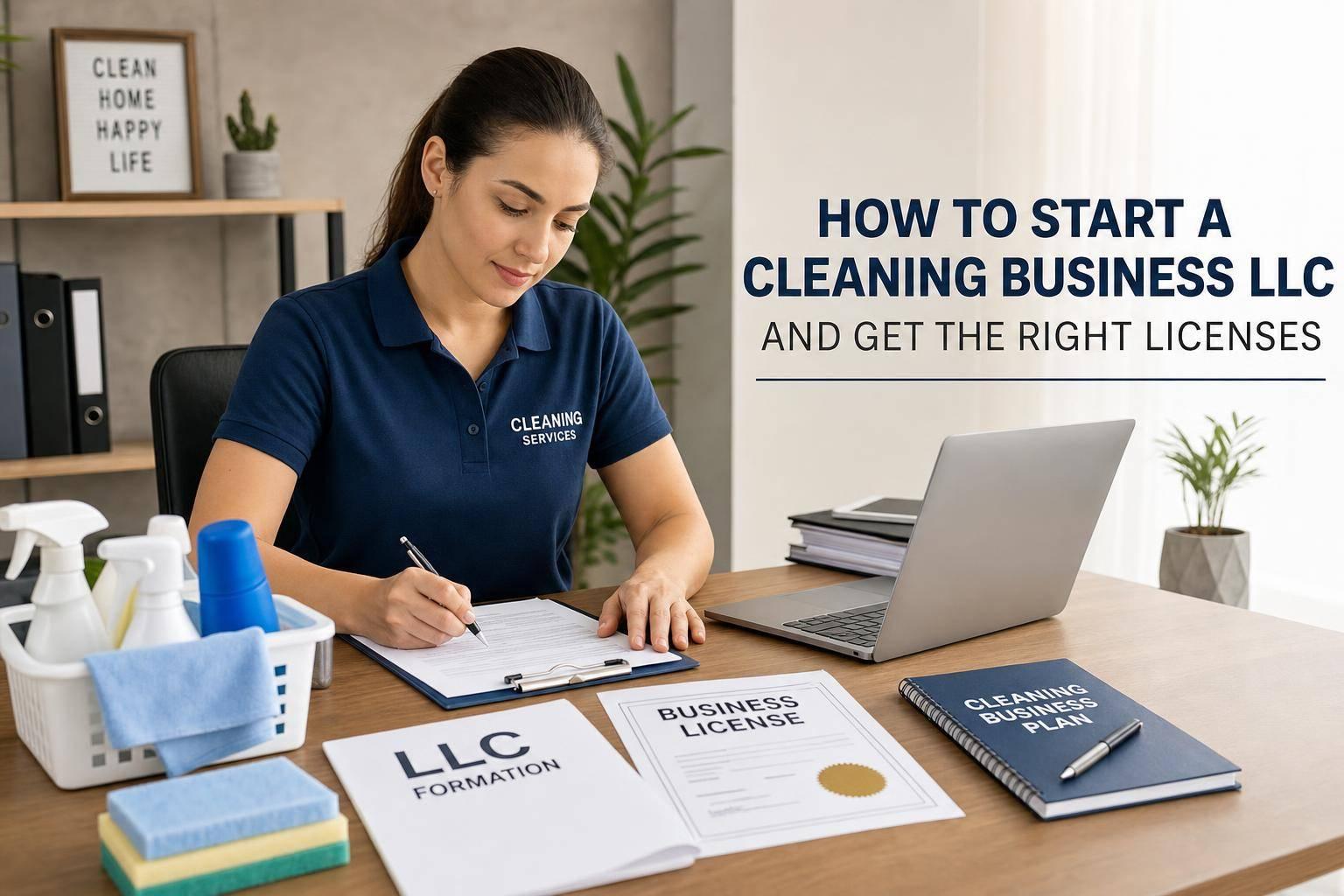 How to Start a Cleaning Business LLC and Get the Right Licenses