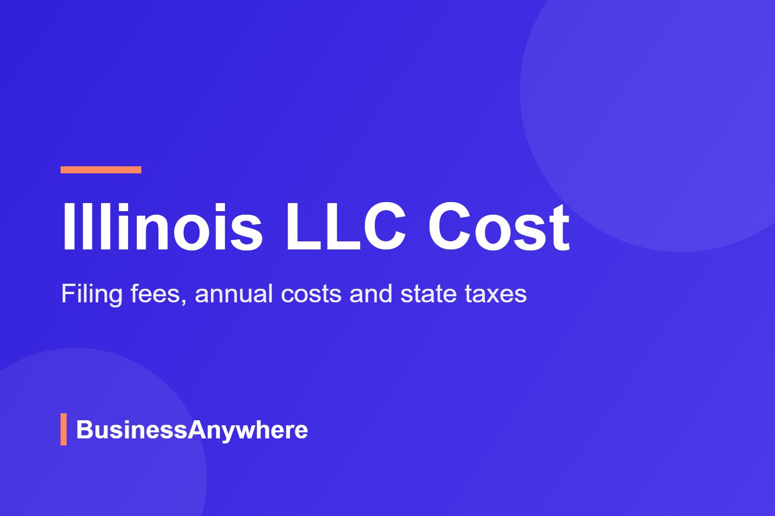 Illinois LLC cost