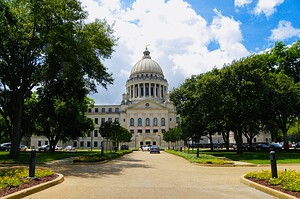 Mississippi State Capitol in Jackson, Mississippi