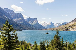 Saint Mary Lake in Glacier National Park, Montana