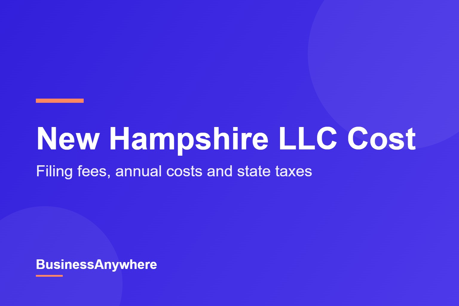 New Hampshire LLC cost