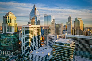 Charlotte, North Carolina skyline on a clear day